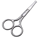 Tijeras pequeñas con diseño de propina redonda - Escoba profesional para el cabello, pestañas, nariz, recortar la ceja, bigote - no dañará la cavidad nasal