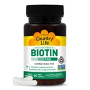 Country Life - Biotin High Potency, 5 mg - 60 cápsulas Vegan