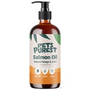 Pets Purest Salmon Oil for Dogs, Cats, Horses, Ferrets & Pets - 32 Fl Oz 100% Pure Premium Food Grade - Natural Omega 3, 6 &amp; 9 Suplemento - Promociona la carne, la piel, la unión y la salud cerebral