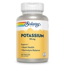 Solaray Potassium 99 mg - Electrolyte Balance Fórmula - Suplemento de Potasio para Electrolitos, Vascular y Heart Health Support - Garantía de devolución de dinero de 60 días, Lab Verified, 200 Servimientos, 200 VegCaps