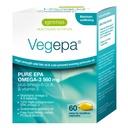 Igennus Vegepa Omega 3 Aceite de pescado silvestre " Aceite de pie de montaña, 560 mg EPA Plus GLA, 60 pequeños Softgels