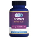 Focus Relief Plus Dry Eye Formula (90 ct. 30 Day Supply) Dry Eye Omega 3 Suplemento - Dry Eye Relief Suplemento -Omega 3 Fish Oil for Dry Eye