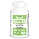 Supersmart Annatto Tocotrienols 100mg por día (DeltaGold Vitamina E) - Tocotrienols Suplemento No-GMO &amp; Gluten Gratis - 60 Softgels