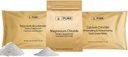 Ingredientes originales puros Bicarbonato de potasio, cloruro de magnesio y colgante de cloruro de calcio, 4 oz cada uno, seguro de alimentos