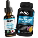 Lymphatic Drainage Suplementos gotas " Pills - Soporte linfático orgánico gotas líquidos cápsulas de limpieza con Echinacea, jengibre, dandelión, rojo raíz suplemento Lymph Nodo Detox limpieza sistema de drenaje