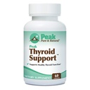 Tiroides Soporte por Peak Puro & Natural TENIDO Tiroides Suplemento y Metabolismo Booster para apoyar el mantenimiento de peso TENIDO Suplemento de Iodine diseñado para la tiroides subactiva 60 cápsulas
