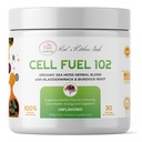 Red's Kitchen Sink Cell Fuel 102 – Organic Sea Moss Powder with Bladderwrack & Burdock Root ← Dr. Sebi Inspired Herbal Blend ← Vegan, Natural, 30 Servings (7oz)