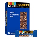 KIND Protein Snack Bar, Dark Chocolate Nut, Snacks saludables, Gluten Free, 12g Plant Protein, 12 Conde