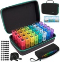 Organizador de píldoras mensuales 3 veces al día, 31 días Organizador de píldoras 3 veces al día, Caja de Organizador de Medicina del Mes, Cajas de Píldora de Medicina con 32 Compartimientos diarios &amp; Portable 7 días Medicina de viaje
