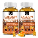 1200 mg Gummies de calcio con vitamina D3,K2,B12 &amp; B6 - Suplemento de magnesio de calcio complejo vegetal con glucocinato, potasio, mosaico de sea, raíz de ashwagandha para la fuerza de los dientes de hueso, músculo &amp; paquete Immune-2