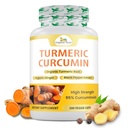 Orgánica Veda Turmeric y Ginger Capsules 300 Pills - Orgánica Curcumina Turmérica con Pepper Negro para Soporte Conjunto - No GMO, Gluten Libre, Turmérico y Ginger Suplemento (95% curcuminoides)