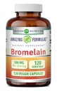 Amazing Formulas Bromelain Suplemento  500 Mg Por Serving ← Veggie Capsules ← No-GMO Silencio Gluten Free Silencio Hecho en EE.UU.