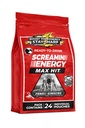 Screamin Energy Max Hit - Zapatos de energía Extra Strength with Ginseng & Caffeine - 100% B-1, B-2, B-3, B-6, B-7 y B12 Coffee Mocha, 24 Condes