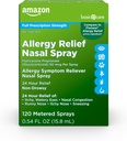 Atención básica 24 horas Alivio de alergia Nasal Spray, Fluticasone Propionate (Glucocorticoid), 50 mcg Por Spray, Full Prescription Strength, Non-Drowsy, 0.54 fl oz (Pack of 1)
