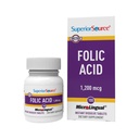 Ácido Fólico de Fuente Superior 1200 mcg - Soporta Corazón, Sistema Immune & Nervous - 100 Tabletas Sublinguales