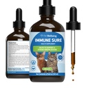 Pet Wellbeing Immune Seguro para gatos - Soportes Normal Immune Defenses, Gut Flora Balance, Andrographis, Echinacea, Vitamina C, Zinc - Veterinaria-Formulated Herbal Suplemento 4 oz (118 ml)