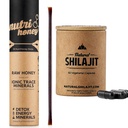 NATURAL SHILAJIT Capsules (1-2 Meses de suministro) 60 Conde " Shilajit Honey Sticks Resin Mixed with Raw Honey (30 Sticks)