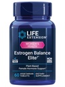 Extensión de vida Estrógeno Balance Elite, Menopause Support Supplement, Hormone Balance, Hot Flashes, Night Sweats, Vaginal Dryness, Gluten-Free, Non-GMO, Vegetarian, 60 Tablets.