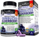 BioSchwartz Elderberry Capsules 60 Cuenta + Omega 3 Fish Oil 90 Cuenta Bundle