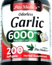 FITO MEDIC'S Lab TENIDO Suplementos de ajo TENIDO Píldoras de ajo TENIDO Ajo sin olor TENIDO 200 Softgels