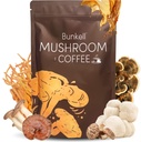 Café de seta, Adaptogénico 6 Setas con Mane de León, Reishi, Cordyceps, Shiitake, King Trumpet " Turquía Tail, Polvo de café instantáneo para la energía, la digestión " Apoyo a los inmunes, 30 Actuaciones