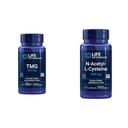 Extensión de vida TMG 500 mg – Suplemento Trimetilglycine – Alienta los niveles saludables de Homocysteine " N-Acetyl-L-Cysteine (NAC), Immune, Respiratory, Liver Health, NAC 600 mg