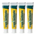 CareAll Triple Antíbico ungüento 1.0 oz (4 Pack), Ointimiento de primeros auxilios para pequeñas garrapatas, cortes y quemaduras para ayudar a prevenir la infección, comparación con los ingredientes activos de la marca líder