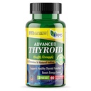 America Medic ' Science Advanced Thyroid (60 Capsules) Silencio Tiroides Soporte para Hombres y Mujeres ← Mood and Energy Booster Suplemento Silencio con Ashwagandha natural, Iodine, Selenium y Vitamina B12