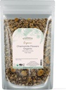 Starwest Botanicals Organic Chamomile Flowers Whole - Dried Loose Leaf Herb for Tea, Herbal Lotions, & Baking, Fuente de Egipto, Certified Kosher, Non-GMO - 4 oz Pouch