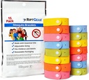 Pulseras RiptGear Mosquito - 15 Pack de Pulseras Mosquito para Niños y Adultos, Pulsera Insecto, Citronella Wristband - DEET Mosquito gratis, Accesorios de Camping
