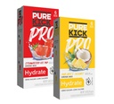 PURE KICK PRO Hydration Electrolyte Drink Mix, Pineapple Coconut &amp; Strawberry Ice Pop, 12 Packets