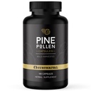 Surthrival: Pine Pollen Powder Capsules (180 Conde), Wild Harvested, Energy &amp; Endurance Restoration