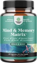 Suplemento Cerebro Avanzado para Memoria y Focus - Suplemento Nootropics Brain Support con Memoria y Vitaminas Focus para Adultos de Todas las Edades - para la Claridad de la Foca Cerebro Energía y Recordar - 60 Cuenta