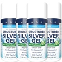 Extra Strength Colloidal Silver Gel 30ppm con Aloe Vera - pH Balanced Structured Silver - Triple Strength Soothe ' Relieve - Easy Pump Bottle, 3.38Oz (4 Pack)