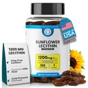 Lecitina de girasol 1200 mg, Flujo de leche, libre de soja " Apoyo a las madres lactantes Desbloqueos de las manchas de leche con cuello, cerebro, nervios " Salud del hígado, Phospholipid-Rich para la madre 100 Softgel