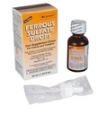 Ferrous Drops Iron Suplemento Peppermint Flavor Genérico para Enfamil Fer-in-Sol Iron Suplemento de gotas para bebés, niños pequeños &amp; niños Medidor gotero Incluye 50 ml por Bottle Pack de 2