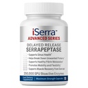 iSerra 250.000 SPU Serrapeptase Enzyme - 90 Maximum Strength Capsules - Hasta 12x Más Potent Than Other Serrapaptase - Delayed Release Technology-High Potency Non-GMO, Gluten Free, Vegan (Pack of 1)
