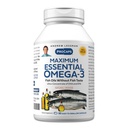 ANDREW LESSMAN Maximum Essential Omega-3 Orange - 60 Softgels - Ultra-Pure, Alta Potencia Omega-3 Aceites. High DHA, No Stomach Upset, No Contaminants, No Mercury. Pequeño fácil de absorber Softgels