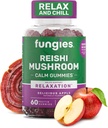 Fungies Reishi Mushroom Gummies, Delicious Apple Flavor - Mushroom Herbal Supplement Gummy for Adults Supports Immune Health, Relaxation &amp; Healthy Aging - Calming Gummies for Sleep - 60 Servings