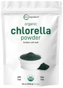 Micro Ingredientes Pólvora de Clorella orgánica, 20 onzas ← Muralla de células rotas para la absorción completa ← Suplemento de Superalimentos crudos, rico en proteínas y vitaminas  durable Non-GMO, vegano, no irradiado