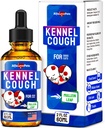 Tratamiento de tos de Kennel para perros &amp; gatos – Supresor de tos de perro ayuda con alergias, nariz de rubí, estornudos – para todos los pechos &amp; tamaños – hoja de Mullein y Calendula – 2 Oz