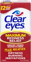 Ojos despejados Máximo Ojo de Alivio de la Redidad 0,50 oz (Pack of 3)
