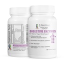Enzimas digestivas para estómagos sensibles - Apoya Vagus Nerve, Soporte Pancreático Vegetariano, Fórmula de lanzamiento temporal para la salud óptima del Gut, mejora la digestión de alimentos " Gut Flora
