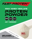 Whey Isolate Protein Powder Desflavored - 30g Protein Powder - Kosher, Halal, Keto, Clean Label, Fast Protein - 2LB 30 Servings