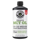 100% Coconut MCT Oil Liquid - MCT Oil C8 C10 for Sustained Mental Energy & Focus Support Great for Smoothies Salads Coffee &amp; More - Palm Free Vegan Keto & Paleo Friendly 60+ Servings (32 Fl Oz)