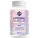 Suplementos de ácido hialurónico Liposomal 1000mg-High Bioavailable cápsulas de ácido hialurónico con polisacáridos Tremella, hidratación de la piel de fuerza doble, Lubricación conjunta,1Pack