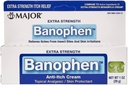 MAJOR Extra Strength Banophen - Anti-Itch Cream - Topical Analgesic Skin Protectant - Ayuda a aliviar picaduras de insectos e irritaciones de la piel - 1 Oz. (1 Pack)