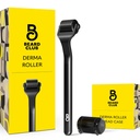 The Beard Club Premium Derma Roller for Face, Body and Scalp - Microneedling Roller for Hombres and Women with 540 Titanium Microneedles - for Hair & Beard - Weighted Metal Handle - Magnetic Storage Case
