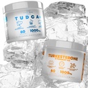 TUDCA+ 1000mg Bile Salt Supplement for Liver Support + Turkesterone & Tongkat Ali 1000mg Aumento de resistencia (60 cápsulas)