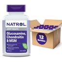 Natrol Glucosamine Chondroitin y MSM Tablets, 150-Count (Pack of 12